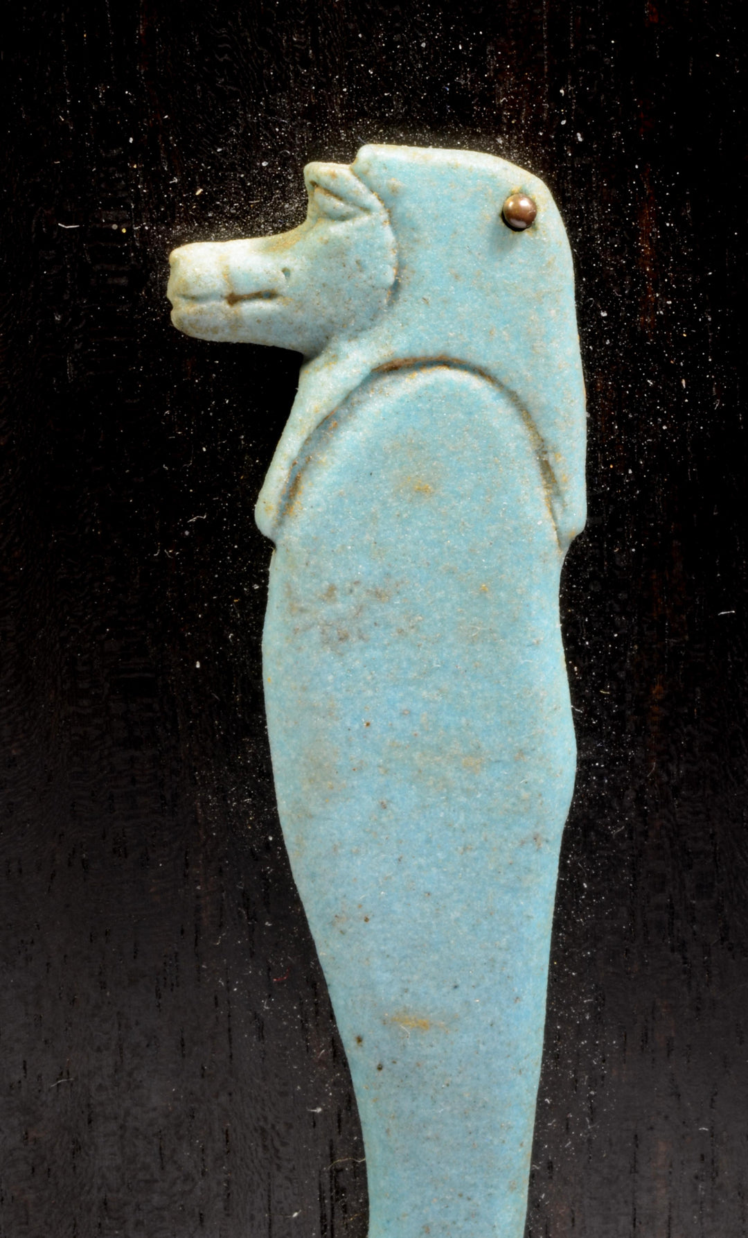 Egyptian Blue Faience  Plaque  of God Hapy
