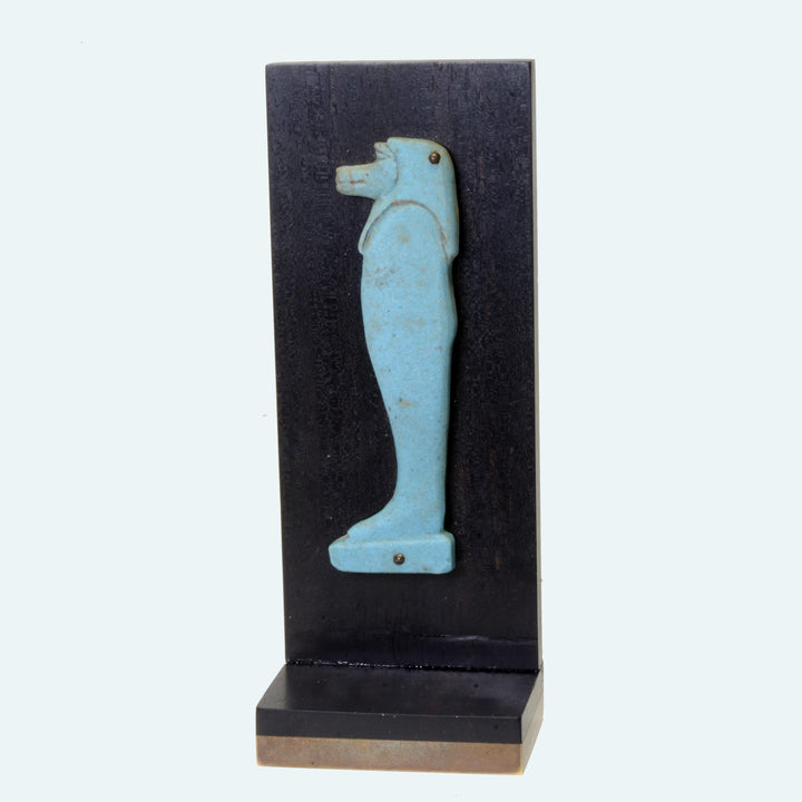 Egyptian Blue Faience  Plaque  of God Hapy