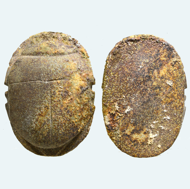 Egyptian Brown Stone Heart Scarab