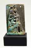 Egyptian Faience  Amuletic  Plaque of Sekhmet Suckling Horus