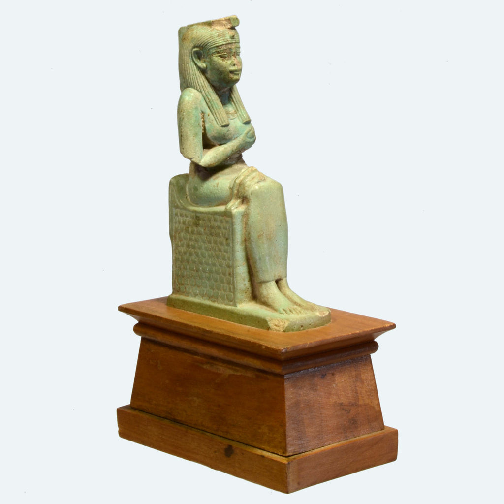 Egyptian Faience Mother Goddess Isis
