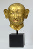 Tibetan Gilt Copper Lifesize Head of a Lohan - Art for Eternity