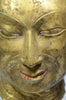 Tibetan Gilt Copper Lifesize Head of a Lohan - Art for Eternity