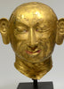 Tibetan Gilt Copper Lifesize Head of a Lohan - Art for Eternity