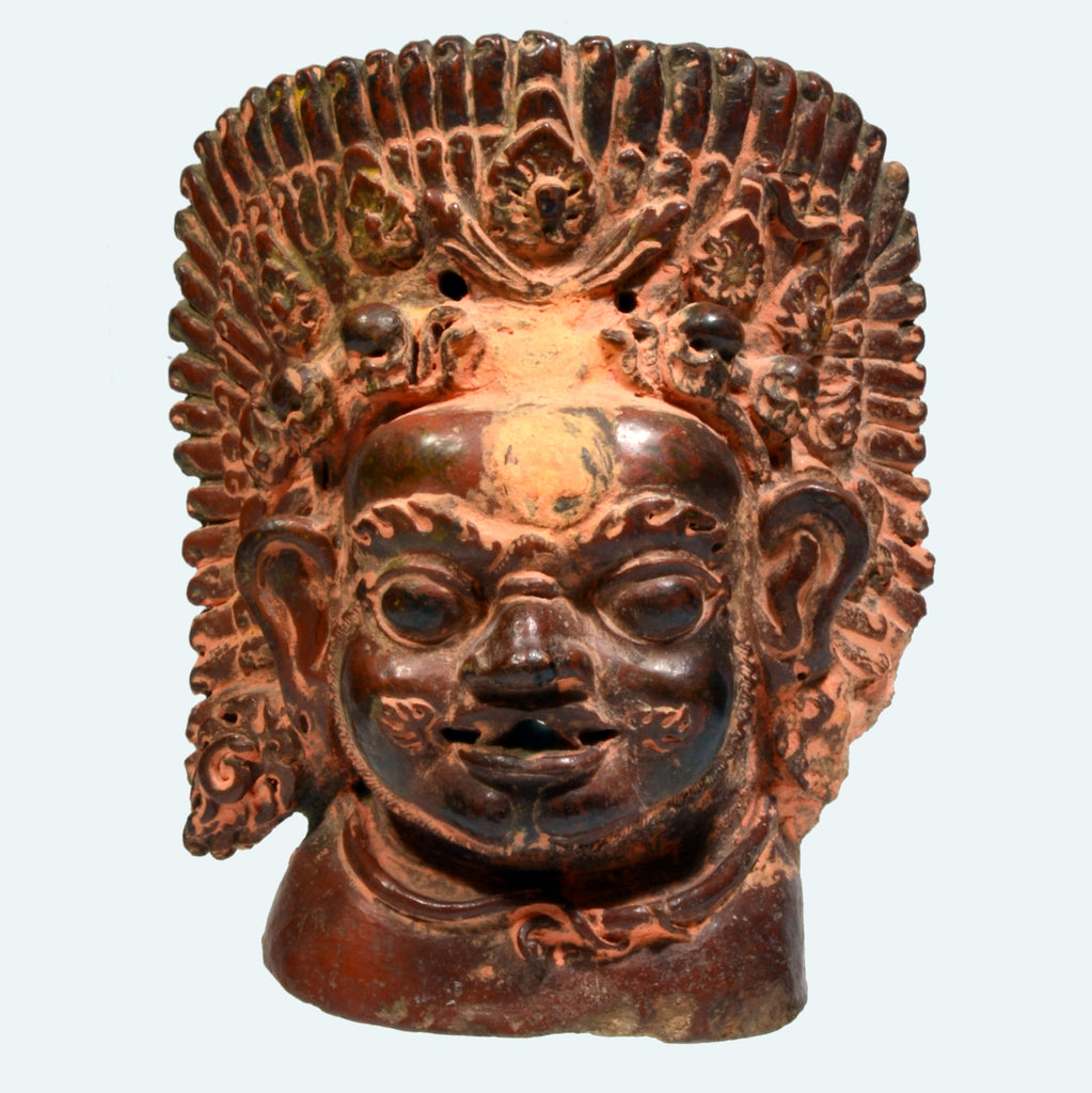 Nepalese Terracotta Mask of Bhairava - Art for Eternity