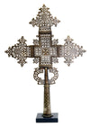 Ornate Ethiopian Coptic Silver Processional Cross