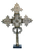 Ornate Ethiopian Coptic Silver Processional Cross - Art for Eternity