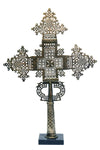 Ornate Ethiopian Coptic Silver Processional Cross