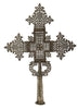 Ornate Ethiopian Coptic Silver Processional Cross - Art for Eternity