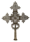 Ornate Ethiopian Coptic Silver Processional Cross