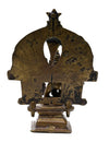 Indian Bronze Shrine depicting crowned Hindu Deity
