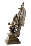 Indian Bronze Shrine depicting crowned Hindu Deity