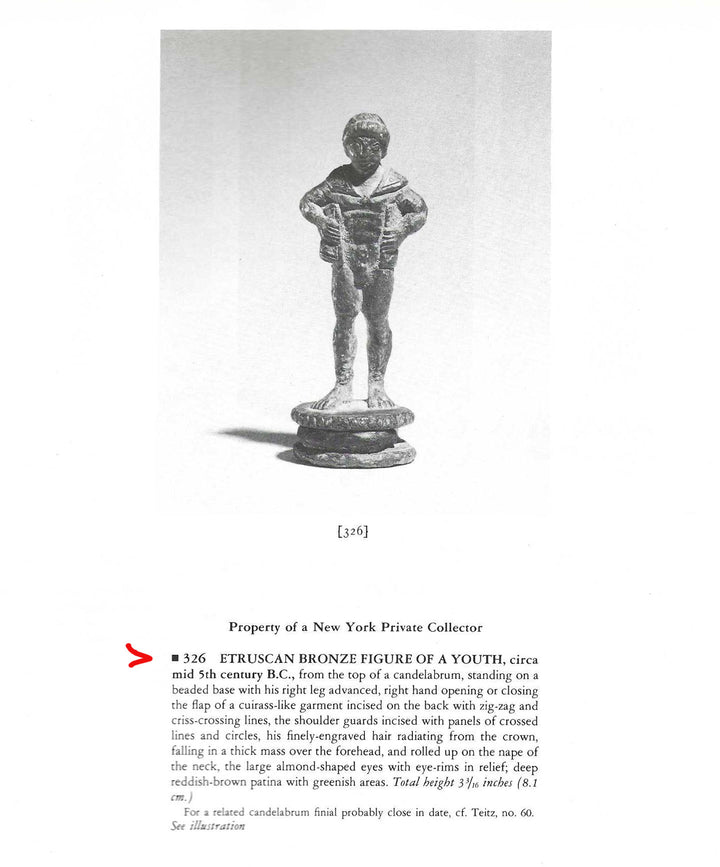 Etruscan Male Warrior adjusting Cuirass
