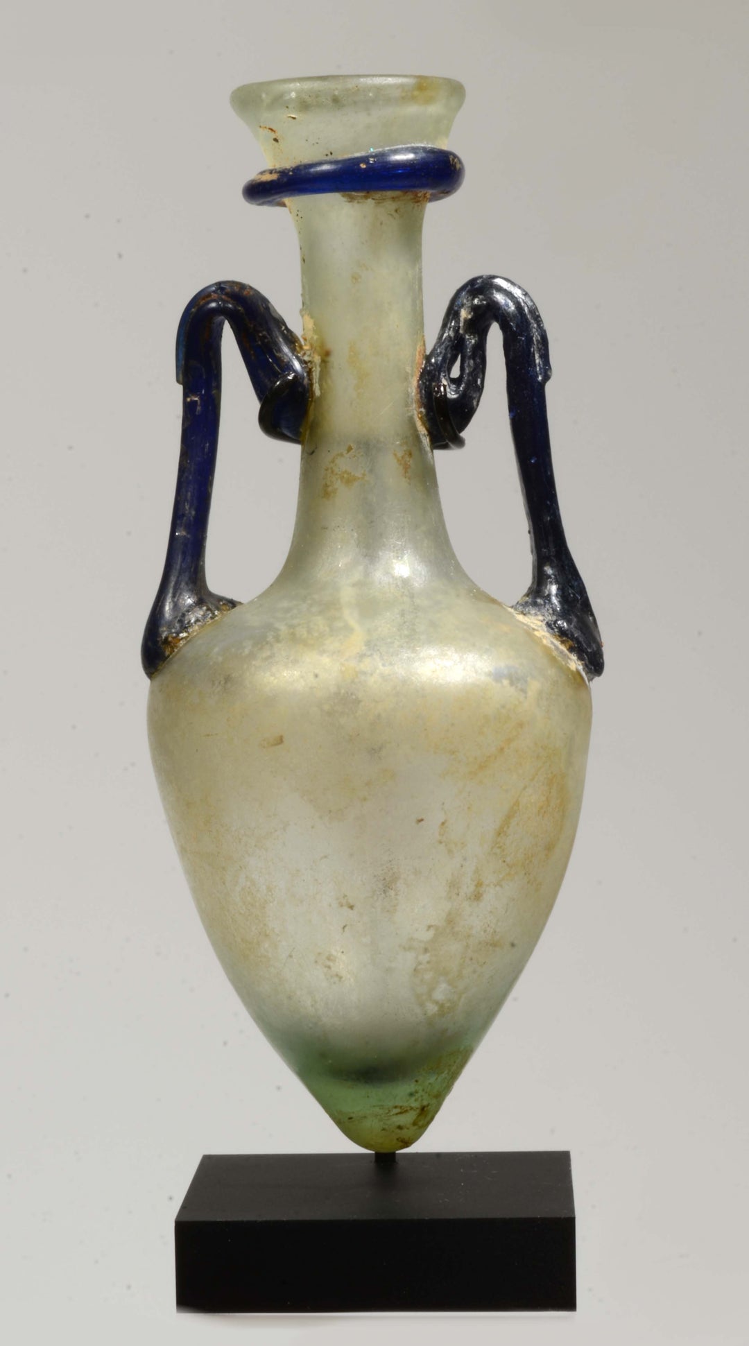 Roman Two Tone Glass Handled Amphoriskos