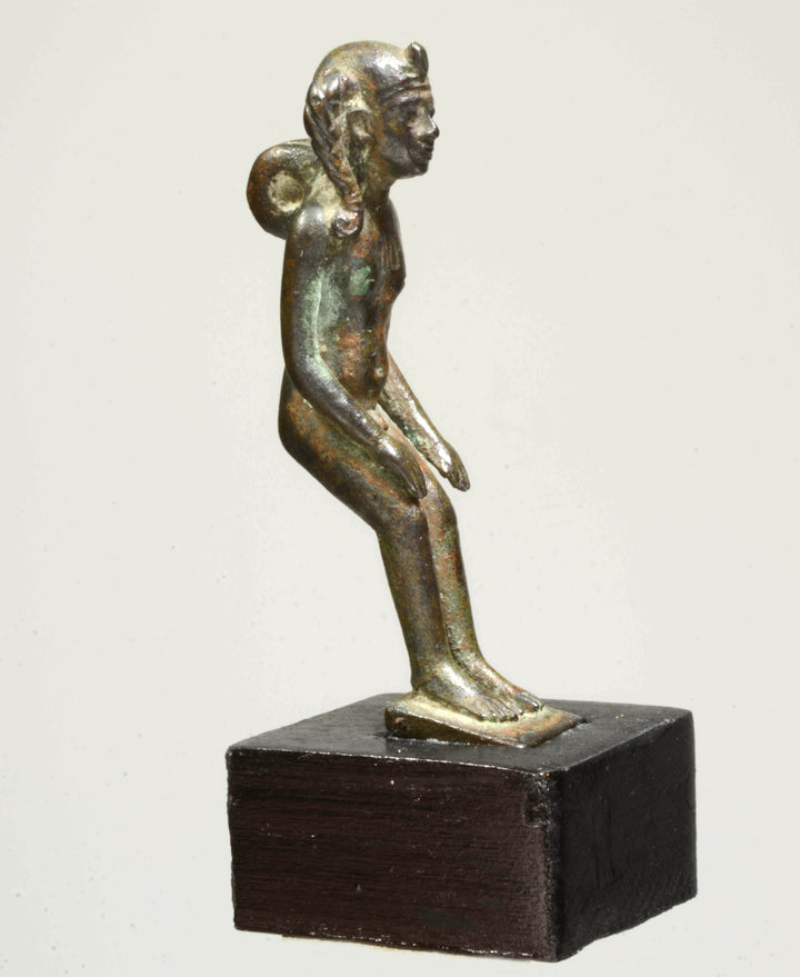 Egyptian Bronze Cast Amuletic Prince Horus
