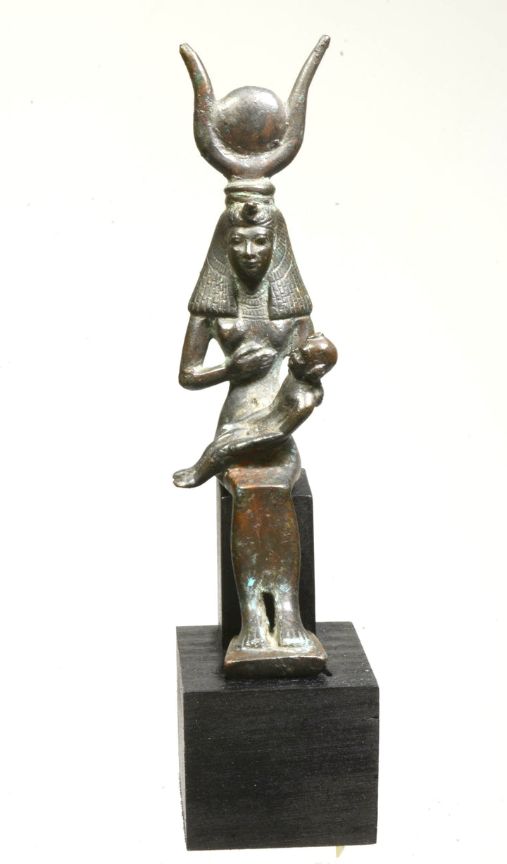 Egyptian Bronze Isis &amp; Horus