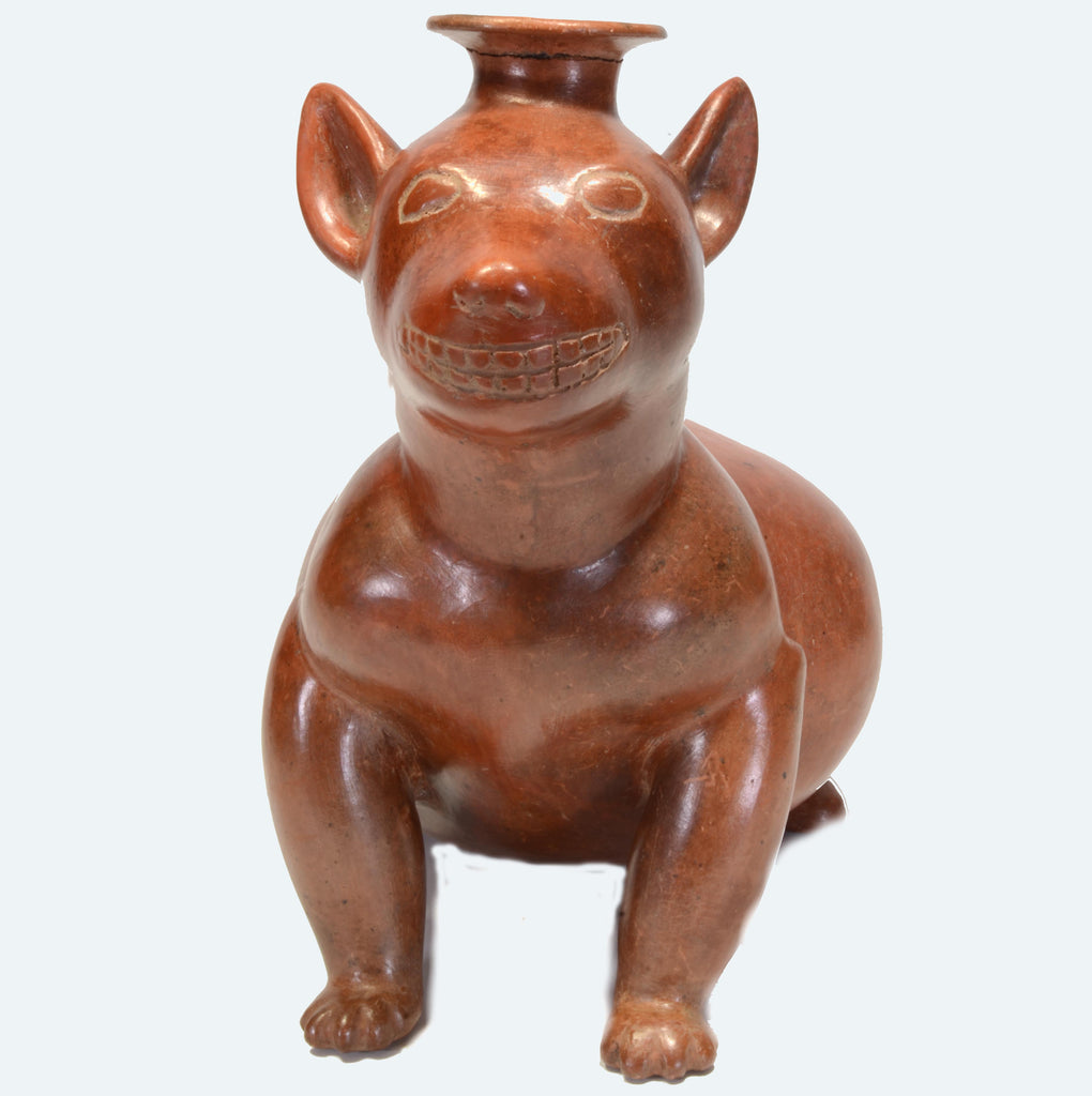 Colima Pottery Seated Dog - Art for Eternity