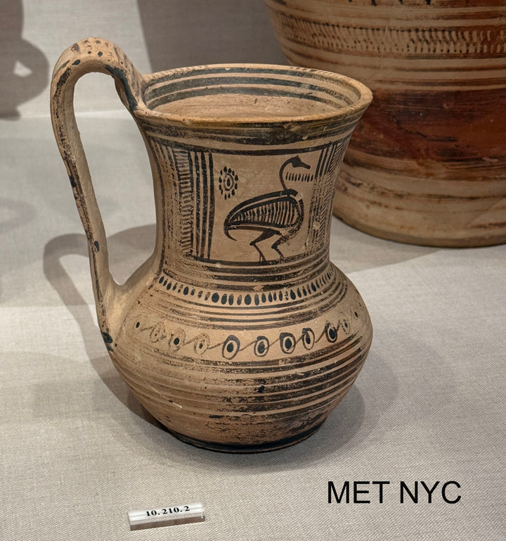 Greek Geometric Pottery Tankard Oinochoe