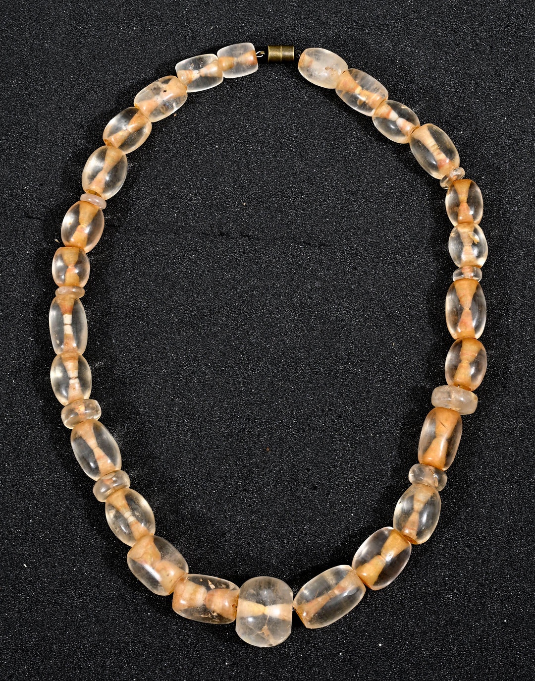 Chavin Rock Crystal Stone Bead Necklace