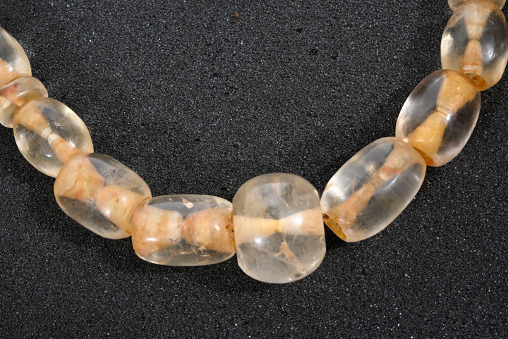 Chavin Rock Crystal Stone Bead Necklace