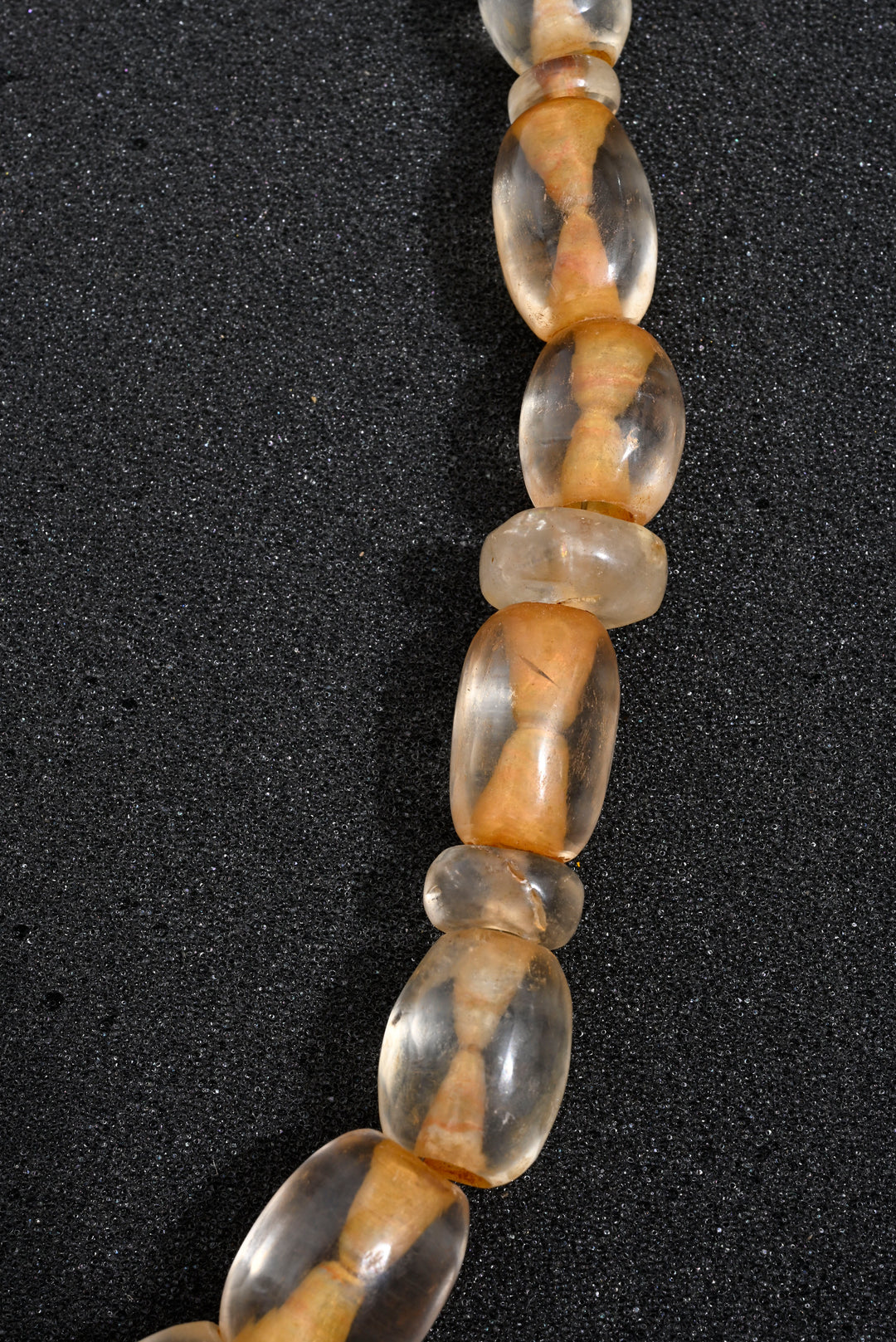 Chavin Rock Crystal Stone Bead Necklace
