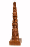 NWC Teak Wood Model Totem Pole - Art for Eternity