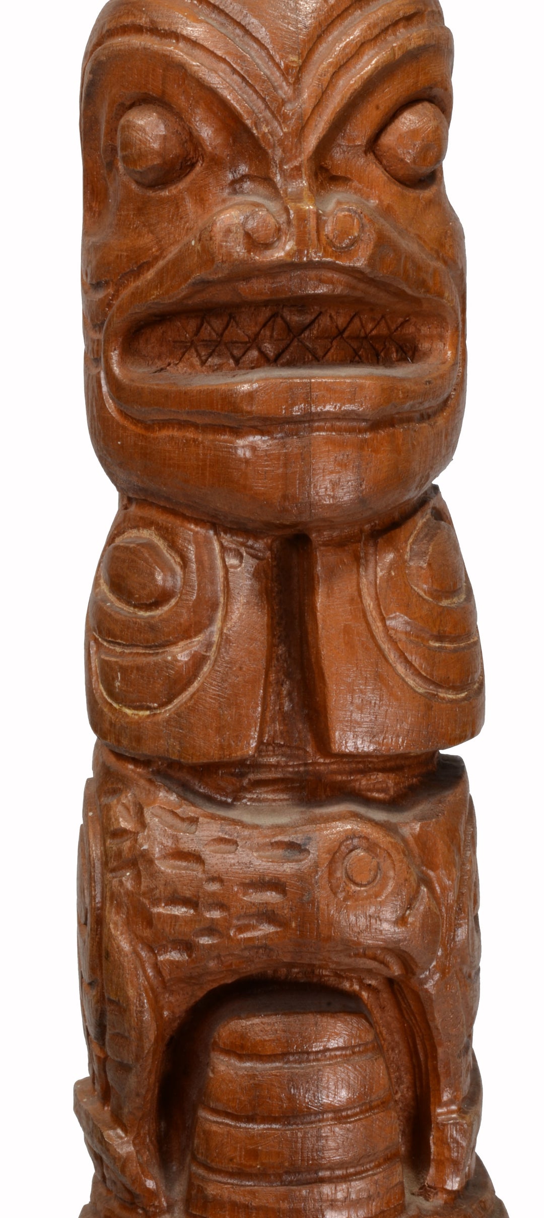 NWC Teak Wood Model Totem Pole - Art for Eternity