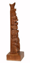 NWC Teak Wood Model Totem Pole - Art for Eternity