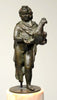 Hellenistic Bronze Standing Nude Youth Holding a Bird - Art for Eternity