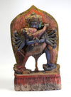 Nepalese Polychrome Wood Tantric Plaque Yab Yum