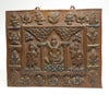 Nepalese  Buddhist Copper Repousse Plaque