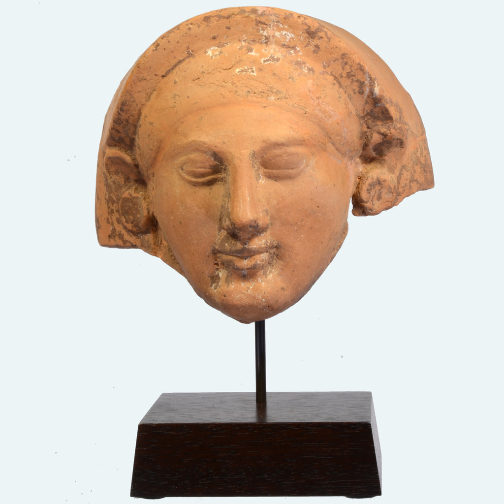 Greek Terracotta Protome Head of a Goddess - Art for Eternity