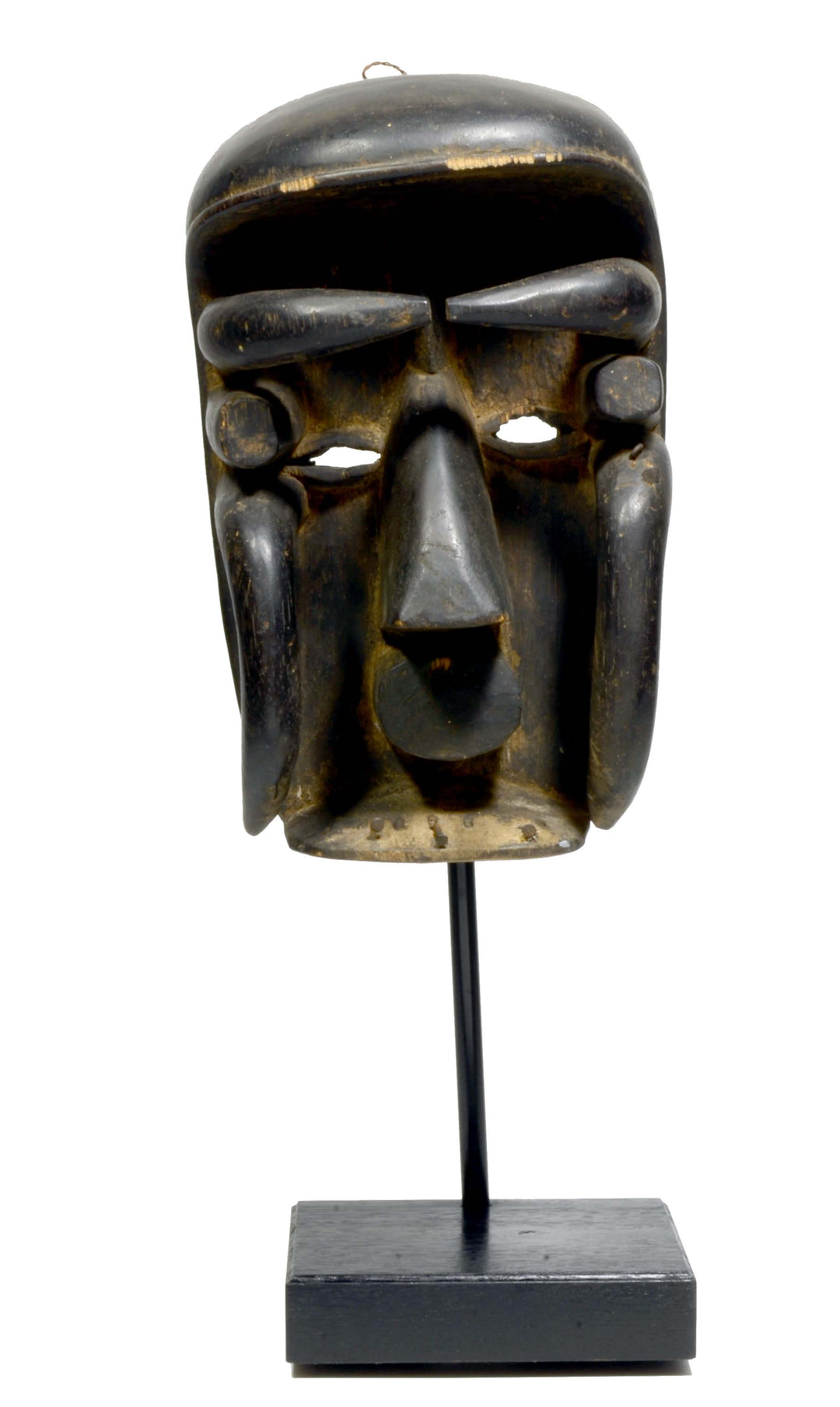 African Wood Carved Bete Mask