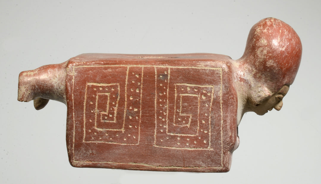 Chorrera Pottery Warrior Effigy Vessel