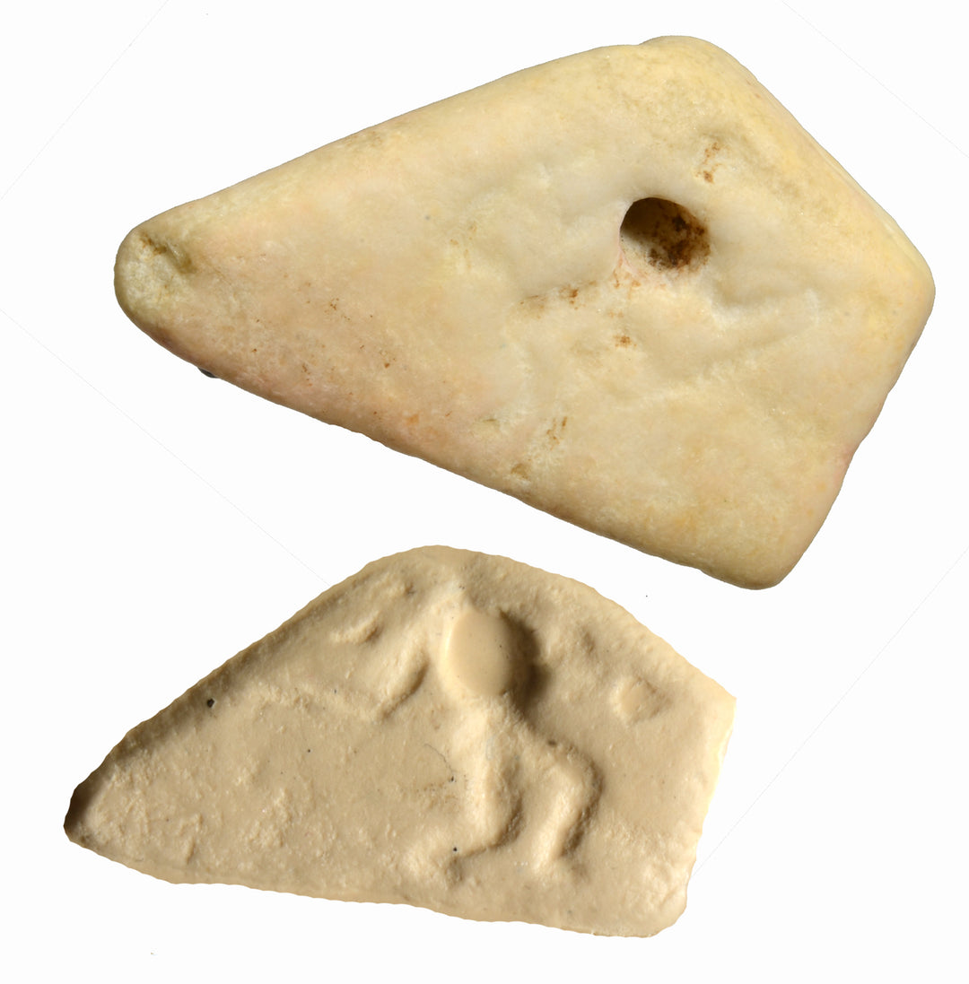 Mesopotamian Marble Amuletic  Stamp Seal Pendant