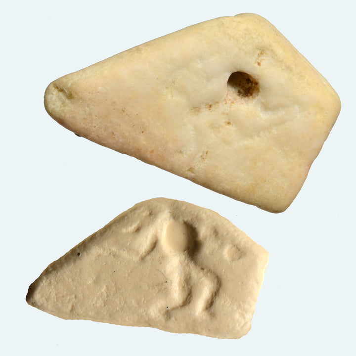 Mesopotamian Marble Amuletic  Stamp Seal Pendant