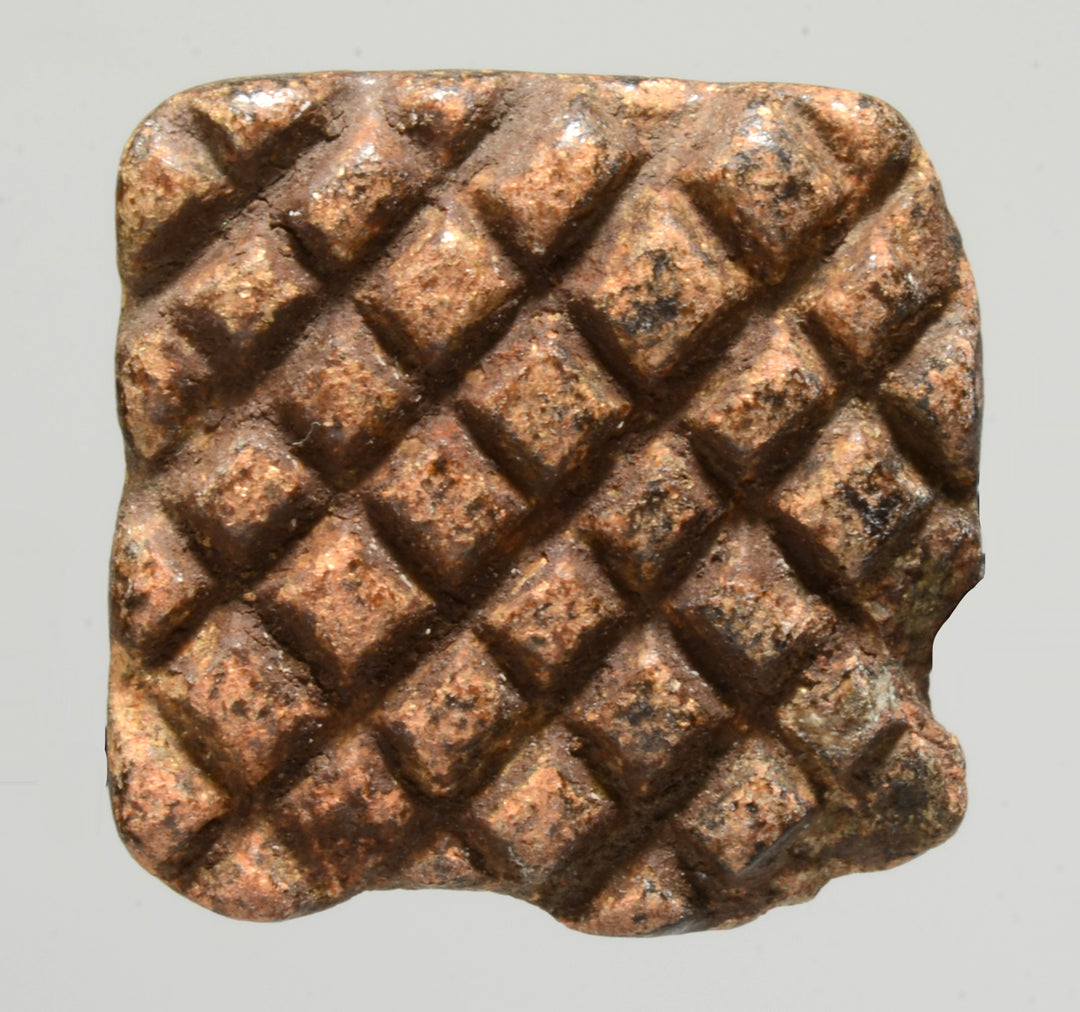 Mesopotamian Tan Geometric Stamp Seal