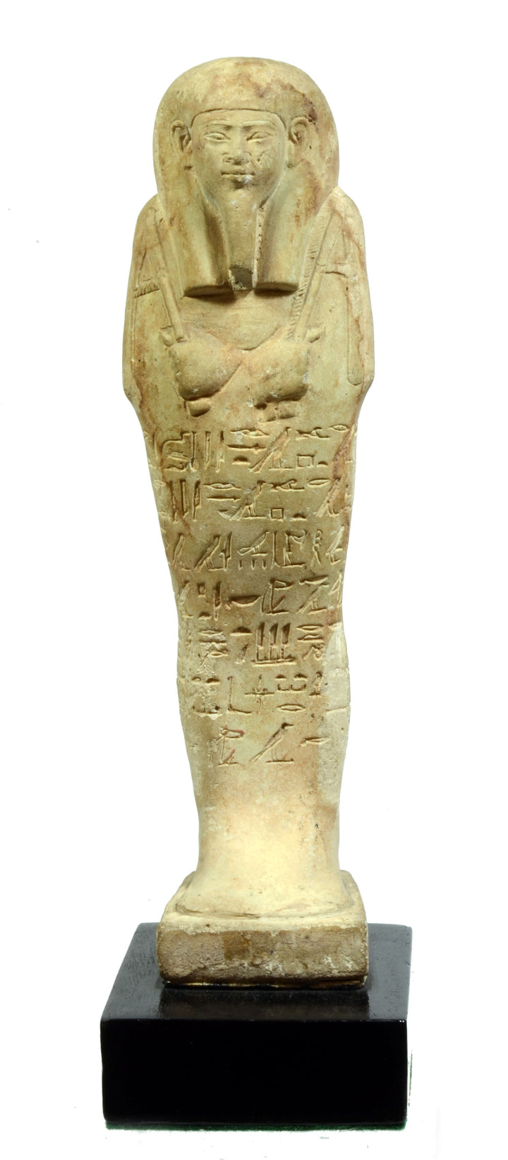 Egyptian faience ushabti for the Overseer of the Antechamber 'Hor-Ir-Aa'