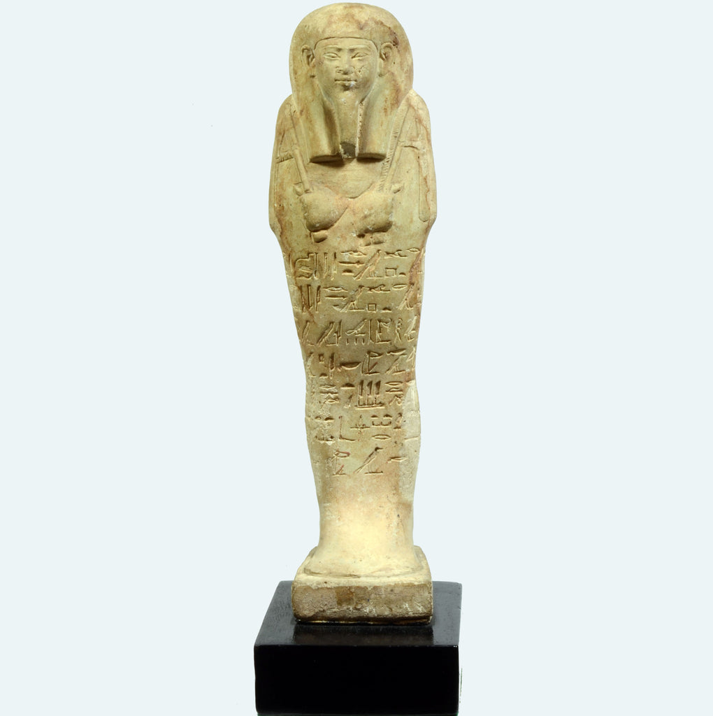 Egyptian faience ushabti for the Overseer of the Antechamber 'Hor-Ir-Aa' - Art for Eternity