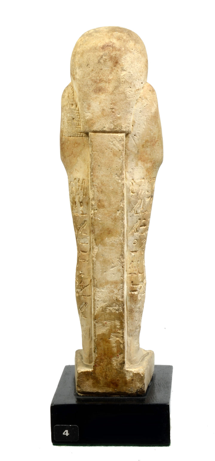 Egyptian faience ushabti for the Overseer of the Antechamber 'Hor-Ir-Aa'