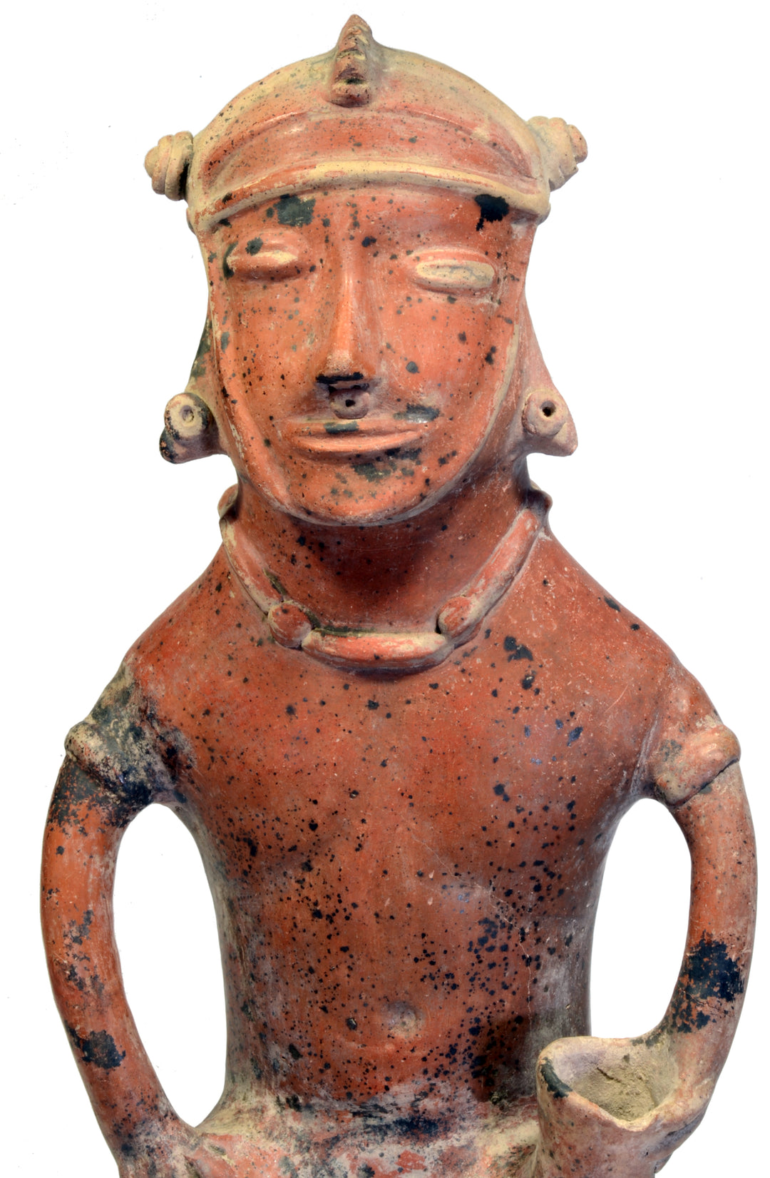 Large Colima Pihuamo Seated Bench Figure