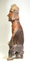 Large Colima Pihuamo Seated Bench Figure