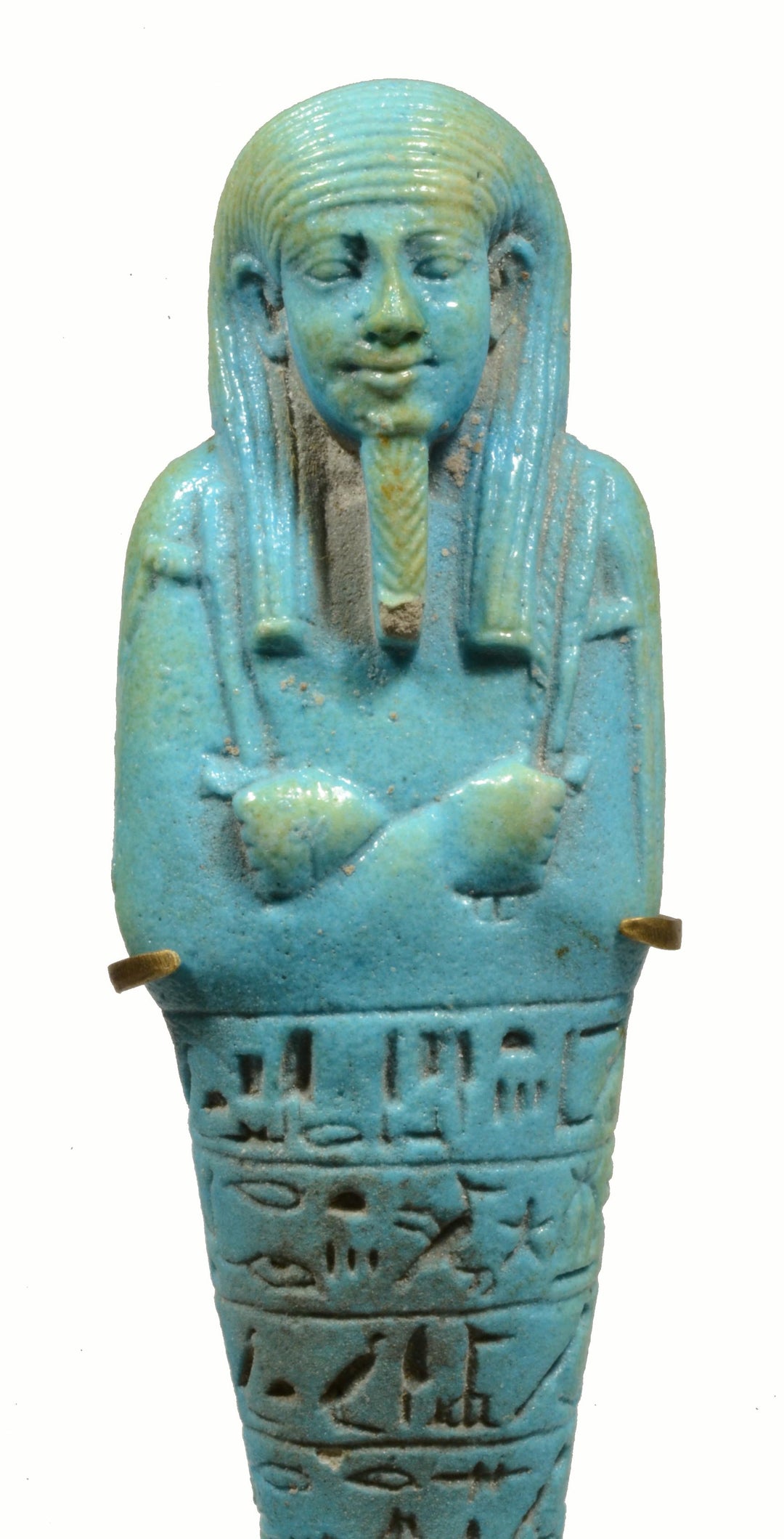 Egyptian Bright Blue Glazed faience Ushabtis for Psamtek