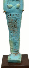 Egyptian Bright Blue Glazed faience Ushabtis for Psamtek