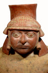 Large Moche Molded Figural Pottery Vessel