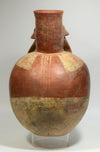 Large Moche Molded Figural Pottery Vessel