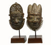 Pair Benin Bronze Hip Masks - Art for Eternity