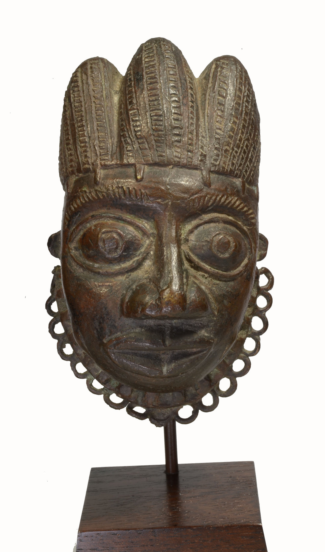 Pair Benin Bronze Hip Masks