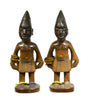 Yoruba Wood Carved Pair Ibeji Twins - Art for Eternity