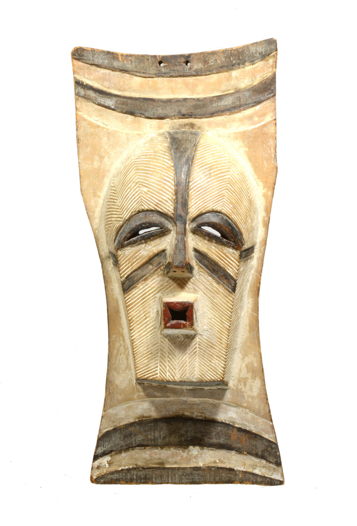 Songye Wood Carved Plank Mask